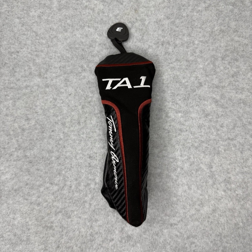 Tommy Armour Ta1 Driver Head Cover 3 Black Red Embroidered
